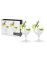 Raye Angled Gin & Tonic Crystal Glasses, Set of 2, 14 Oz