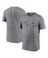 Фото #2 товара Men's Heathered Charcoal New Orleans Saints Horizontal Lockup Legend T-shirt