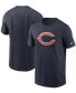 Men's Navy Chicago Bears Primary Logo T-shirt