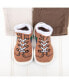 Infant Boys Breathable Washable Non-Slip Sock Shoes Runner - Brown
