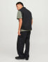 Jack & Jones wide fit carpenter trouser in black