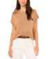 ფოტო #1 პროდუქტის Women's Drop-Shoulder Short-Sleeve Sweater