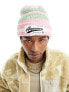 Aape By A Bathing Ape stipe beanie in pink