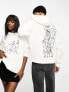 Фото #1 товара ASOS DESIGN unisex license oversized hoodie with Picasso doodle print in ecru