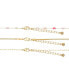 ფოტო #2 პროდუქტის Multi Color Crystal Herringbone Paperclip Layered Necklace