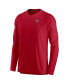 Men's Red Tampa Bay Buccaneers 2022 Sideline Coach Chevron Lock Up Performance Long Sleeve T-shirt