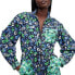 Women's Nylon Jazz Dot Green Sports Jumpsuit - DVF XL