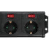 Hama 00137259 - 1.4 m - 6 AC outlet(s) - Indoor - Black - Synthetics - 230 V