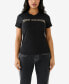 ფოტო #1 პროდუქტის Women's Short Sleeve Ombre Crystal Arch Logo T-shirt