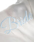 Women's Satin Feather-Trim Bride Robe