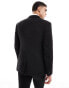 ASOS DESIGN slim fit wool mix suit jacket in black twill Черный, Chest 36 Regular - фото #6