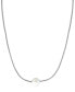 Фото #1 товара EFFY® White Cultured Freshwater Pearl Pendant Necklace in Sterling Silver, 16" + 2" extender (Also available in gray)