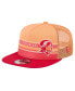Фото #1 товара Men's Orange/Red Tampa Bay Buccaneers Half Stripe Trucker 9FIFTY Snapback Hat