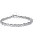 ფოტო #1 პროდუქტის Diamond Triple Row "S" Link Bracelet (1 ct. t.w.) in Sterling Silver