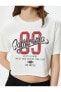 4sal10079ık 010 Ekru Genç Kız Jersey Pamuk Kısa Kollu T-shirt