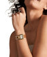 Фото #6 товара Women's Harwell Three-Hand Medium Brown and White Leather Watch 28mm