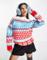 Фото #2 товара ASOS DESIGN Christmas oversized jumper with apres ski pattern