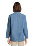 Фото #3 товара Time and Tru Women's Denim Relaxed Mid-Length Blazer Size XL (16-18)