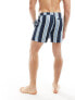 New Look stripe swim short in blue 2XL - фото #3