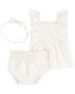 Baby 3-Piece Lace Diaper Cover Set 24M