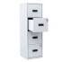 Chest of drawers Bisley Refillable storage binder Grey Metal 125 x 40 x 40 cm