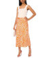 Women's Paisley Printed Midi Skirt