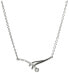 Silver necklace with cubic zirconia SC201