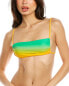 Weworewhat Leigh Bikini Top Women's Green S