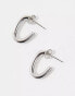 Фото #2 товара Lost Souls stainless steel hoop earrings in silver