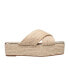 ფოტო #2 პროდუქტის H Halston Women's Braided Slip On Wedge Sandals