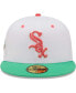 Фото #3 товара Men's White and Green Chicago White Sox Inaugural Season at Comiskey Park Watermelon Lolli 59FIFTY Fitted Hat