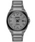 Men's Walker Quartz Basic Calendar Ionic Plated Gray Steel Watch 41mm