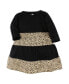 Фото #1 товара Child Girl Cotton Dresses, Leopard Gold Heart