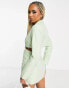 Фото #6 товара Missyempire blazer dress with cut out detail in apple