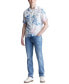 Men's Salaman Printed Short Sleeve Button-Front Camp Shirt