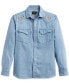 Men's Chandler Embroidered Long Sleeve Snap-Front Western Denim Shirt