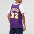 Фото #4 товара Футболка баскетбольная Mitchell&Ness NBA MN SW 84-85 сезон Лейкерс, джонсон, для пары, фиолетовая