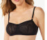 Фото #1 товара Sofia Intimates Sofia Vergara Bra Women's Black Framed Balconette Hook & Eye 36D