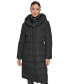 ფოტო #1 პროდუქტის Women's Bibbed Hooded Puffer Coat