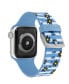 Фото #3 товара Ремешок для часов WITHit Дабни Ли Синяя Цветочное Дитя силиконовый браслет, совместимый с Apple Watch 38/40/41 мм
