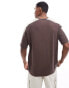 Фото #2 товара ADPT oversized motorsports t-shirt in brown