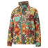 Фото #1 товара Puma Liberty X Floral Woven Full Zip Jacket Womens Multi Casual Athletic Outerwe