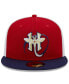 Фото #5 товара Men's Red, Navy Harrisburg Senators Marvel x Minor League 59FIFTY Fitted Hat