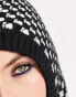 Фото #6 товара & Other Stories knitted balaclava hood in black and white