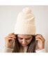 Фото #2 товара Women's Removable Pom Pom Beanie - Cream