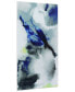 'Blue Splash' Frameless Free Floating Tempered Art Glass Wall Art - 72" x 36''