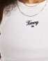 Фото #4 товара Tommy Jeans slim script tank in white