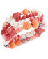 ფოტო #1 პროდუქტის 4-Pc. Set Mixed Bead & Stone Stretch Bracelets, Created for Macy's