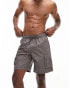 Topman cargo swim shorts in grey