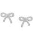 ფოტო #7 პროდუქტის Diamond Bow Earrings (1/4 ct. t.w.) in 14k Gold, Rose Gold, or White Gold, Created for Macy's